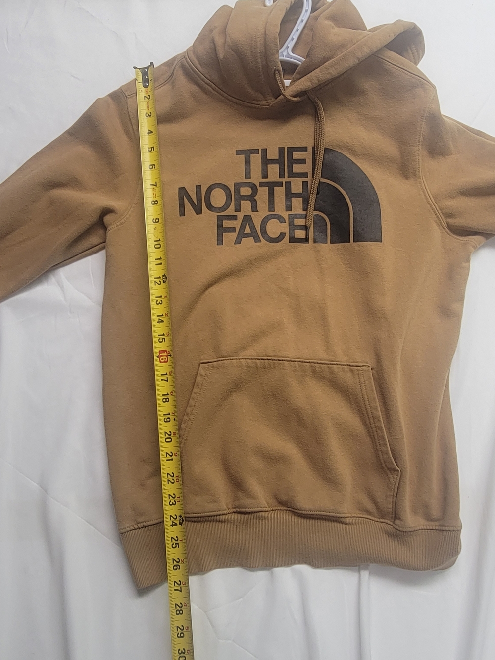 The North Face Brown Pullover Hoodie Men's Medium Logo Sweatshirt - Picture 7 of 9